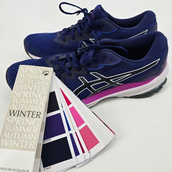 ASICS GT-1000 10 Women’s Size 10 | Navy & Purple Running Shoes | Winter Palette - Picture 9 of 9